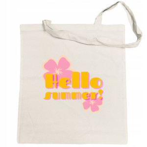 Torba na zakupy kolorowy nadruk Hello Summer