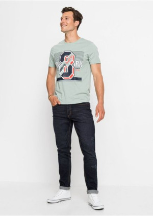 Bonprix Proste Spodnie Jeansy Z Przetarciami Kieszenie 42 927155