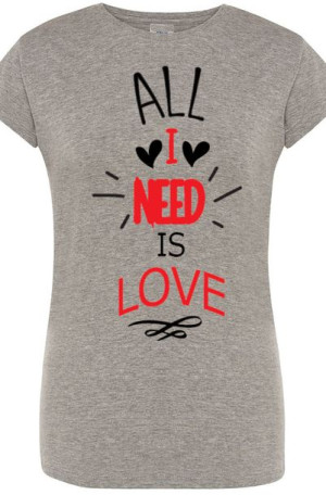 All I Need Is Love Walentynk T-Shirt r.M