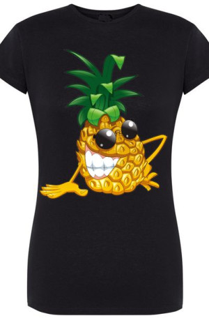 Ananas Damski Modny T-shirt Prezent Rozm.M