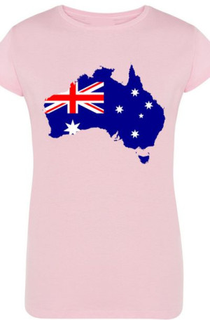 Australia Flaga Damski T-shirt Modny Nadruk R.L
