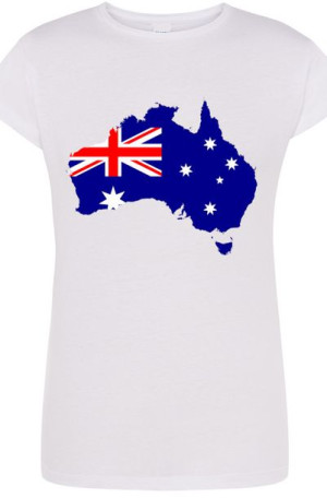 Australia Flaga Damski T-shirt Modny Nadruk R.S