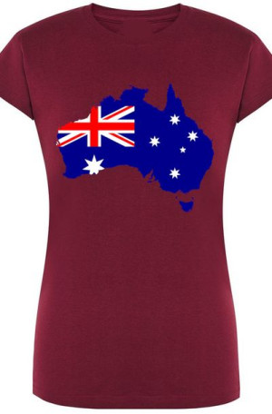 Australia Flaga Damski T-shirt Modny Nadruk R.XXL