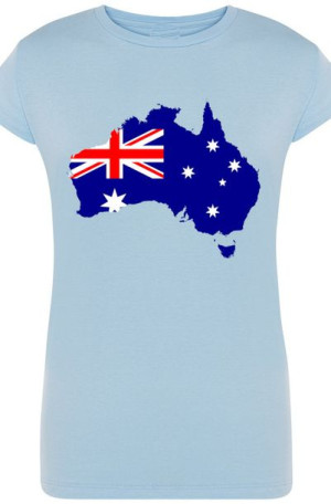 Australia Flaga Damski T-shirt Modny Nadruk R.XXL