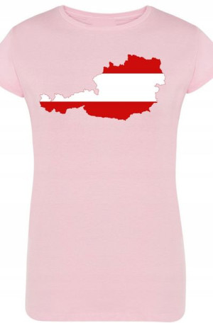 Austria Damski Modny T-shirt LOGO Nadruk Rozm.XL