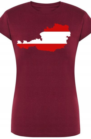 Austria Damski Modny T-shirt LOGO Nadruk Rozm.XL
