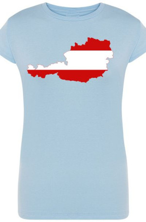 Austria Damski Modny T-shirt LOGO Nadruk Rozm.XXL