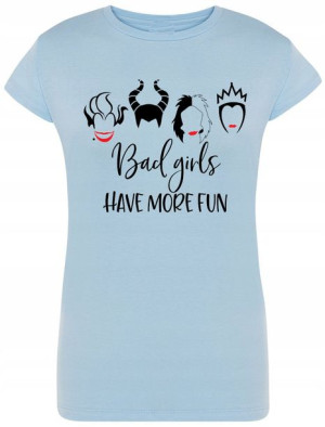 Bad Girls T-shirt Modny Hallowen Nadruk Rozm.XL