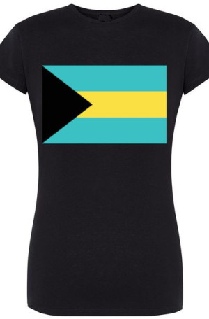 Bahamy Damski Modny T-shirt Flaga Rozm.XL