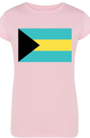 Bahamy Damski Modny T-shirt Flaga Rozm.XXL