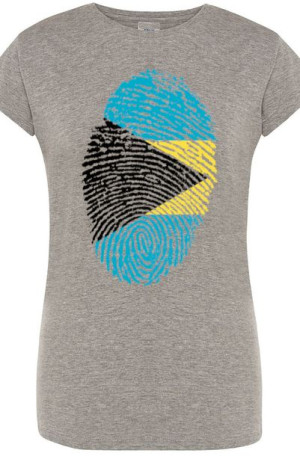 Bahamy Flaga Odcisk Damski T-Shirt Modny Rozm.XL