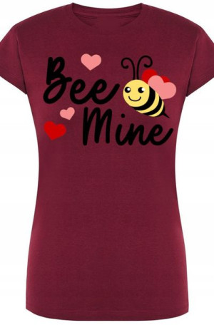 Be Mine Pszczoła Walentynki T-Shirt Nadruk r.XXL