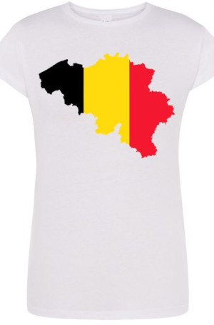 Belgia T-shirt Damski ModnyNadruk Rozm.M