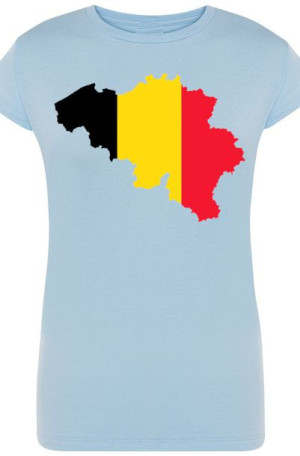Belgia T-shirt Damski ModnyNadruk Rozm.XL