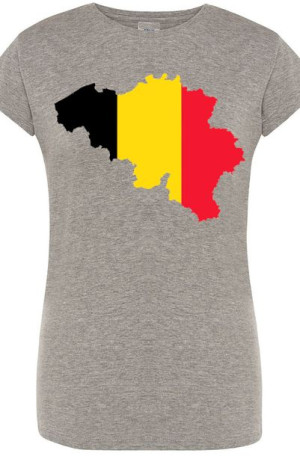Belgia T-shirt Damski ModnyNadruk Rozm.XL