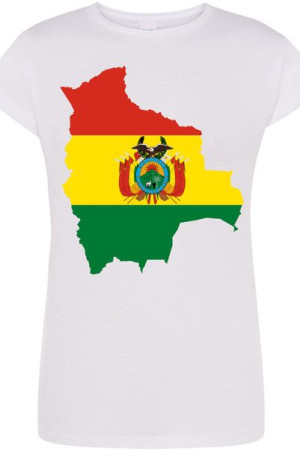Boliwia Damski T-shirt Modny Nadruk Rozm.M