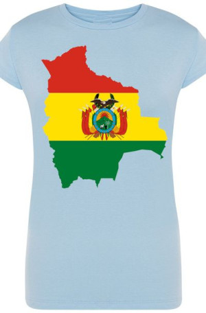Boliwia Damski T-shirt Modny Nadruk Rozm.S