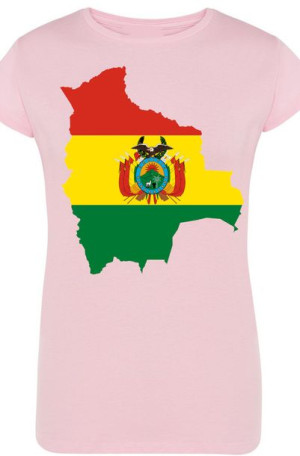 Boliwia Damski T-shirt Modny Nadruk Rozm.XXL