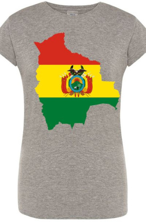 Boliwia Flaga Damski T-Shirt Modny Rozm.L