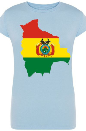 Boliwia Flaga Damski T-Shirt Modny Rozm.L