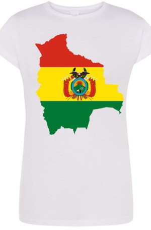 Boliwia Flaga Damski T-Shirt Modny Rozm.XXL