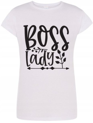 Boss Lady Damski T-shirt Modny Lato Rozm.M