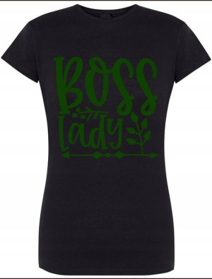 Boss Lady Damski T-shirt Modny Lato Rozm.S