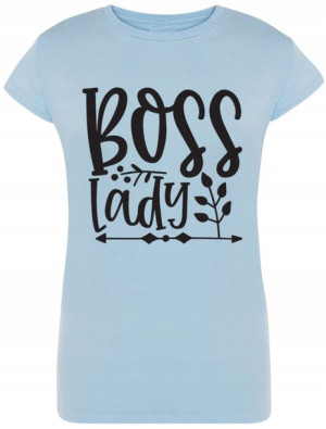 Boss Lady Damski T-shirt Modny Lato Rozm.S