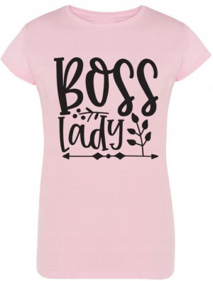 Boss Lady Damski T-shirt Modny Lato Rozm.XL