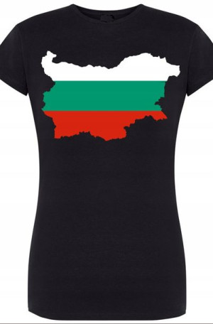 Bułgaria Damski T-shirt Modny Nadruk Rozm.XXL