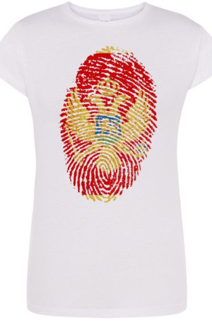 Czarnogóra Odcisk Flaga Damski T-Shirt Rozm.S