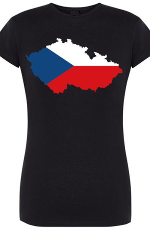 Czechy Damski T-Shirt Modny Flaga Rozm.XXL