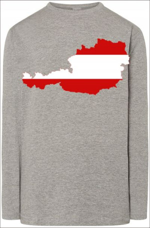 Austria Męska Modna Bluza Longsleeve Nadruk R.5XL