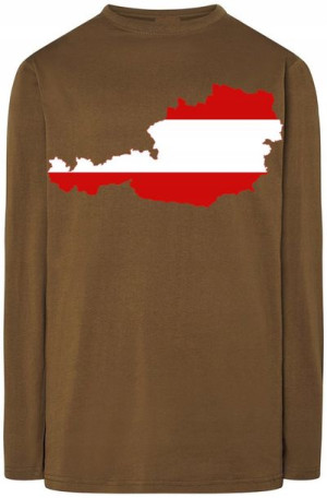 Austria Męska Modna Bluza Longsleeve Nadruk R.M
