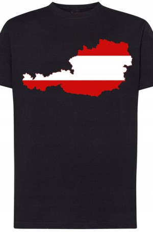 Austria Męski T-Shirt Modny Nadruk Prezent R.3XL