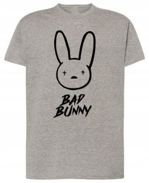 Bad Bunny T-shirt MODNY Nadruk Rozm.3XL