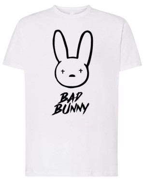Bad Bunny T-shirt MODNY Nadruk Rozm.4XL