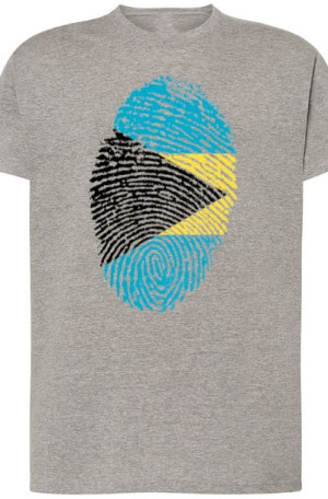Bahamy Flaga Odcisk Męski T-Shirt Rozm.5XL