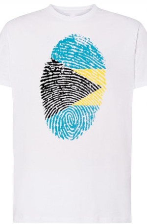 Bahamy Flaga Odcisk Męski T-Shirt Rozm.S