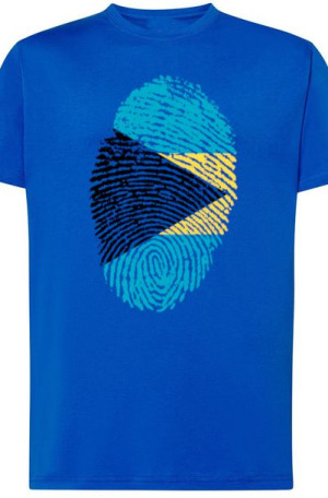 Bahamy Flaga Odcisk Męski T-Shirt Rozm.XS