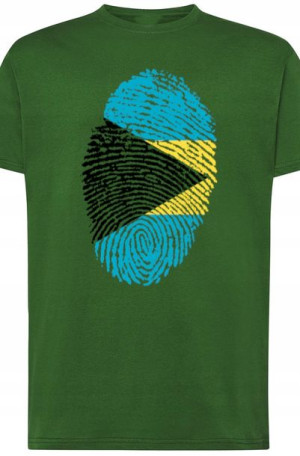 Bahamy Flaga Odcisk Męski T-Shirt Rozm.XS