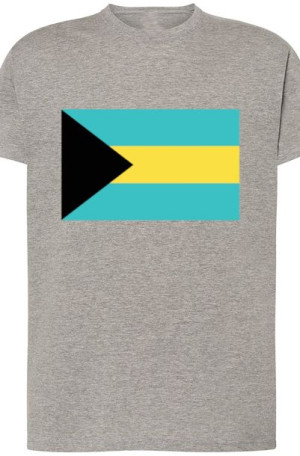 Bahamy Męski Modny T-Shirt Nadruk Flaga Rozm.M