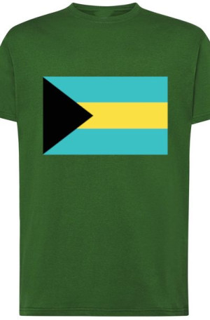 Bahamy Męski Modny T-Shirt Nadruk Flaga Rozm.XXL