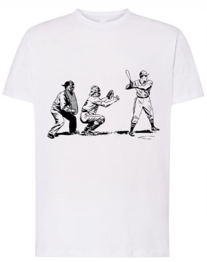 Baseball T-Shirt nadruk mecz zawodnik r.3XL