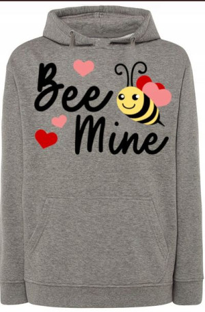 Be Mine Pszczoła Walentynki Bluza Nadruk r.4XL