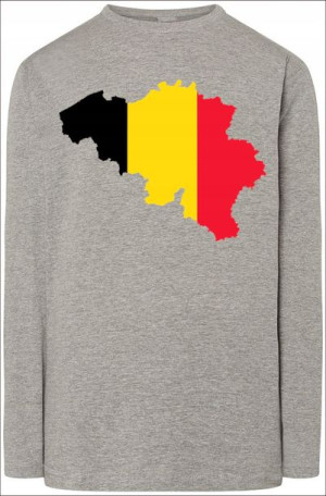 Belgia Męska Bluza Longsleeve Nadruk Rozm.XL
