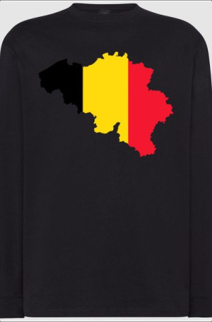 Belgia Męska Bluza Longsleeve Nadruk Rozm.XS