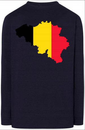 Belgia Męska Bluza Longsleeve Nadruk Rozm.XXL