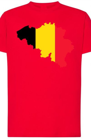 Belgia Męski T-Shirt Modny Nadruk Rozm.M