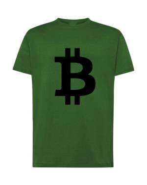 Bitcoin Kryptowaluty Logo T-Shirt Męski Rozm.XS